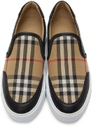 Burberry Salmond Check Slip-On Sneakers