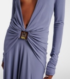 Christopher Esber Bezel Quartz embellished maxi dress