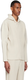 Homme Plissé Issey Miyake Beige Polyester Hoodie