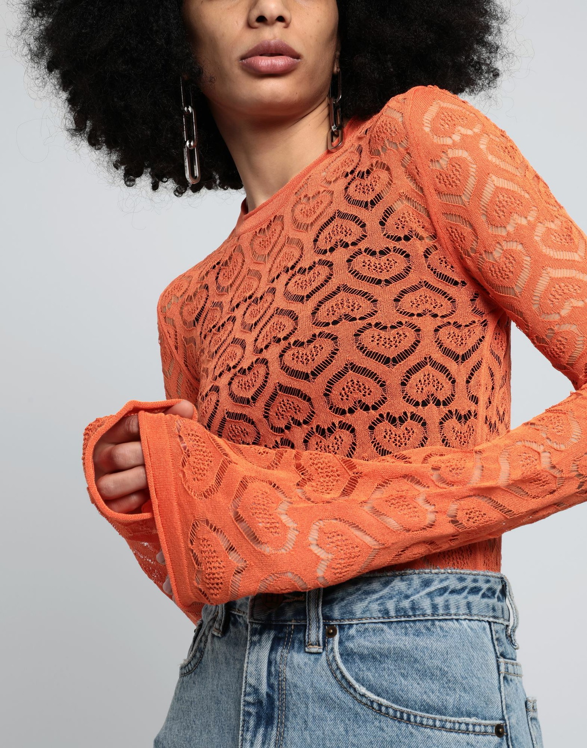 Marco Rambaldi Womens Sweater in Orange