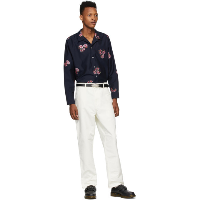 Noah NYC Navy Floral Shirt Noah NYC