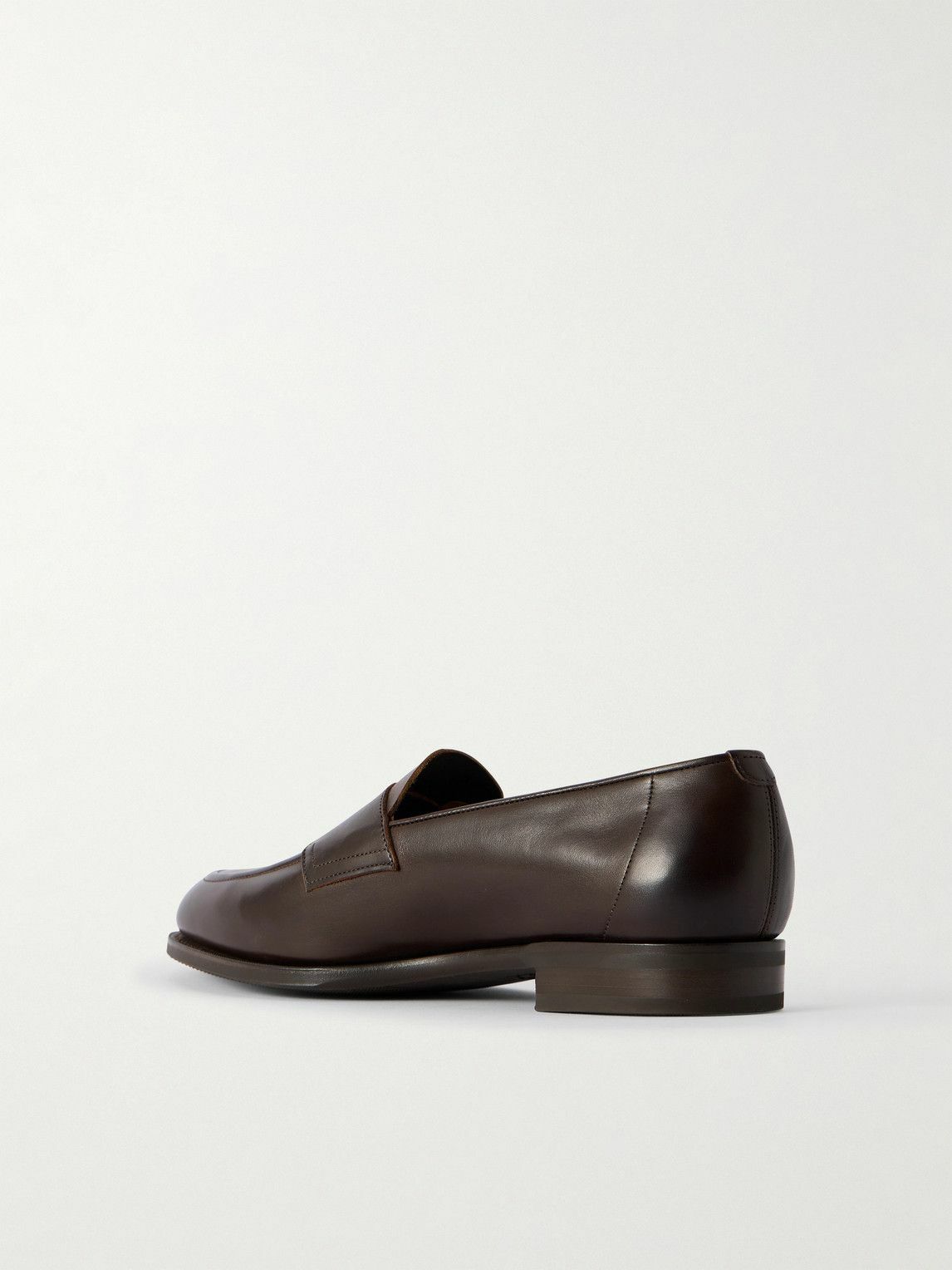 Edward Green - Piccadilly Leather Penny Loafers - Brown