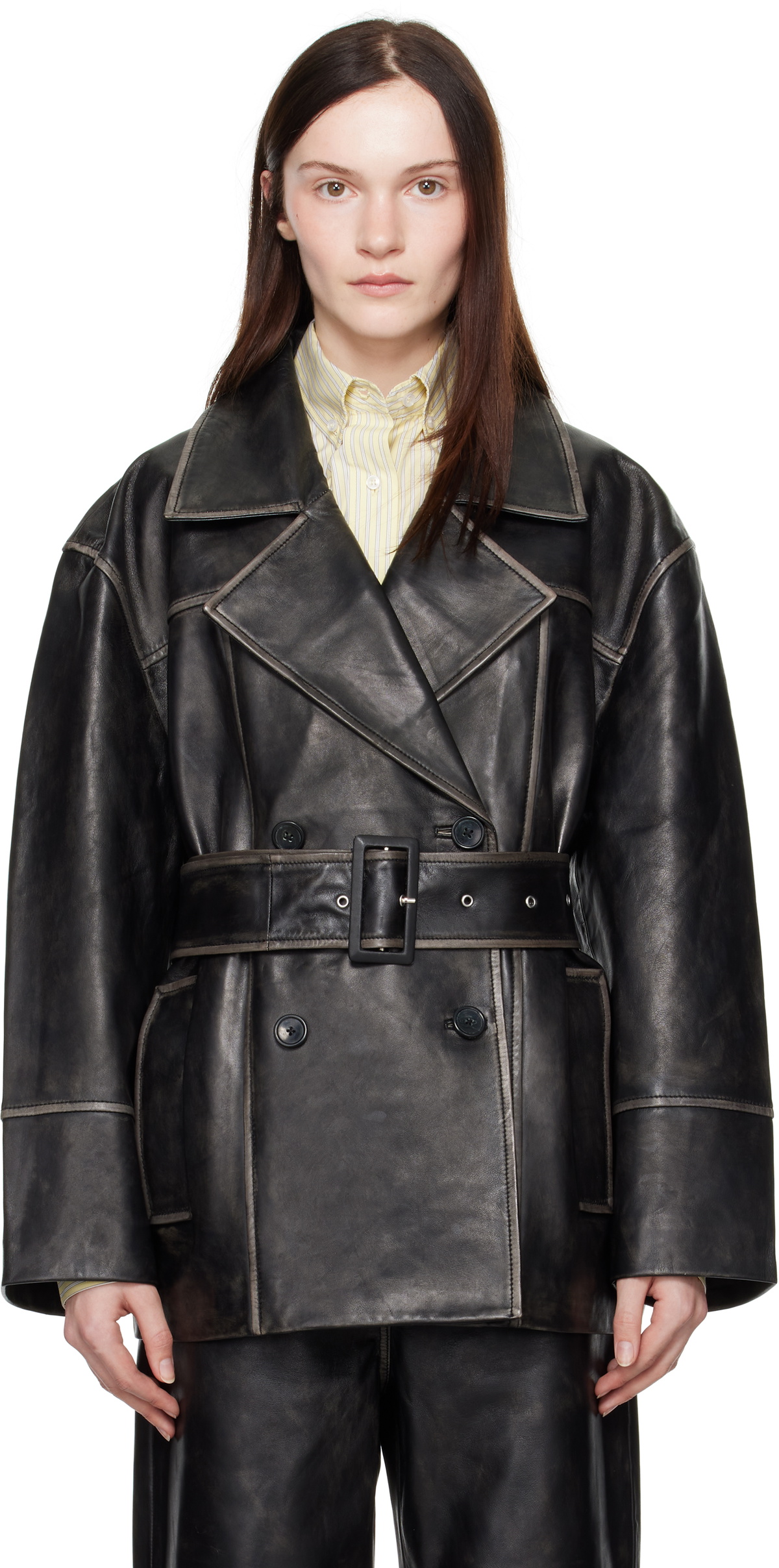 Stand Studio Black Willow Leather Jacket