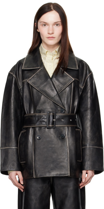Photo: Stand Studio Black Willow Leather Jacket