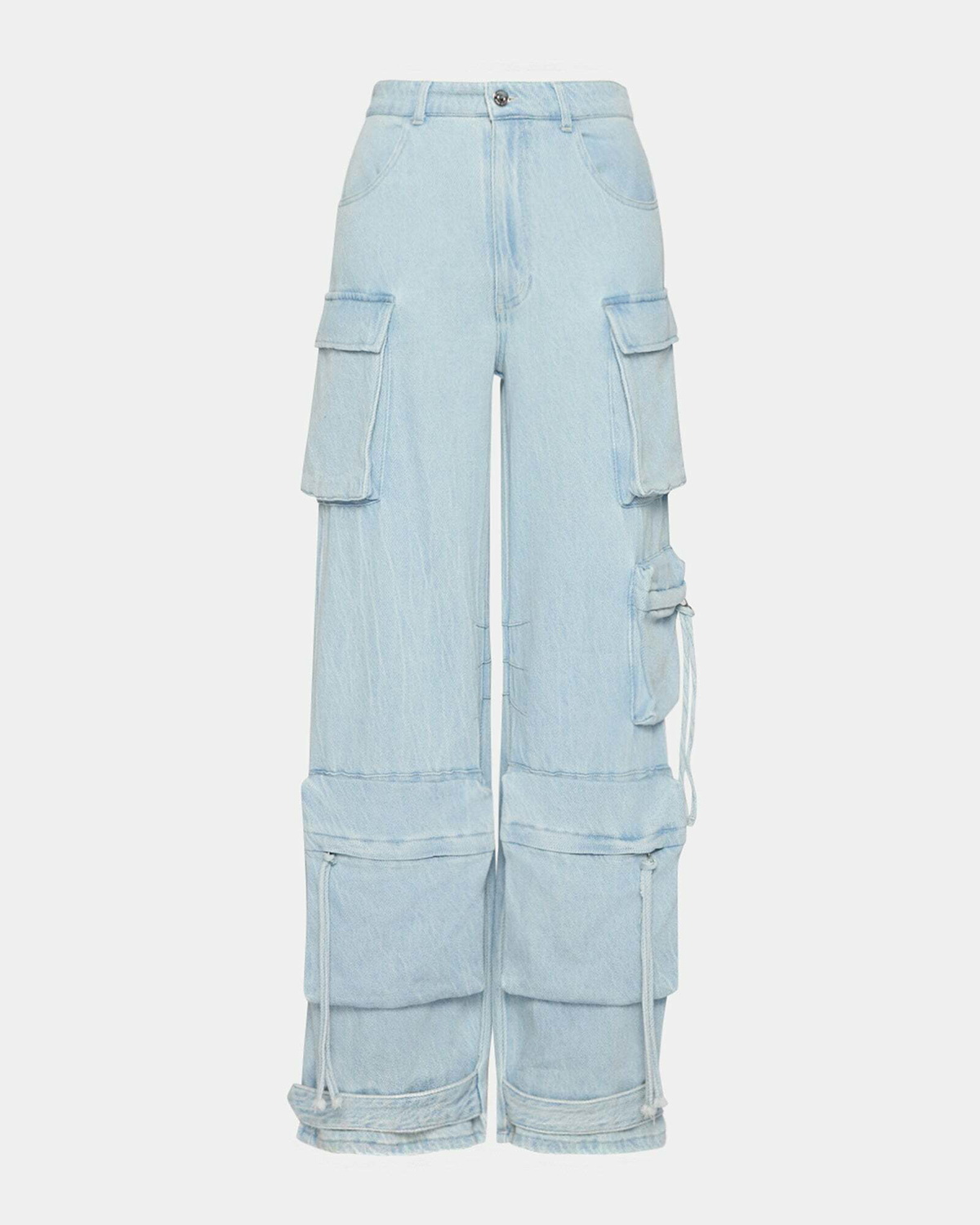 Steve Madden Duo Pant In Lightweight Denim Pants in Blue