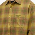 thisisneverthat Men's Flannel Check Shirt in Olive