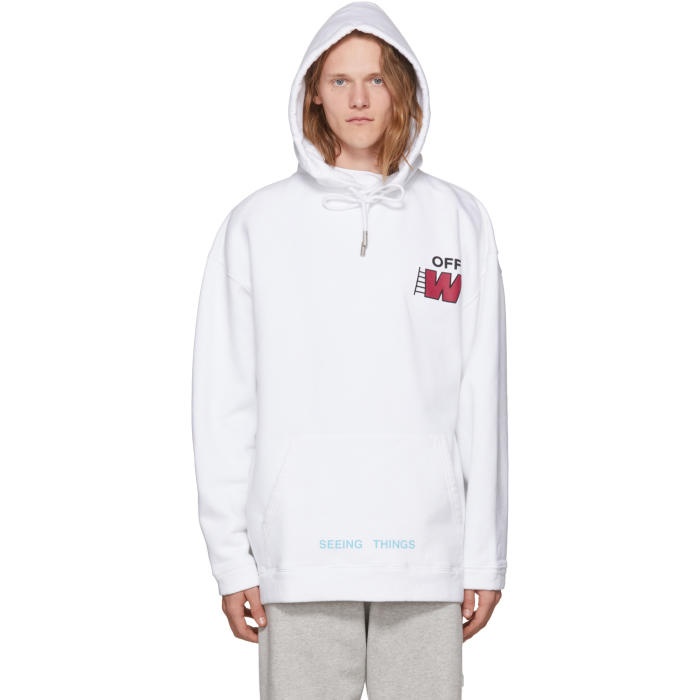 Photo: Off-White White Ladder Over Hoodie