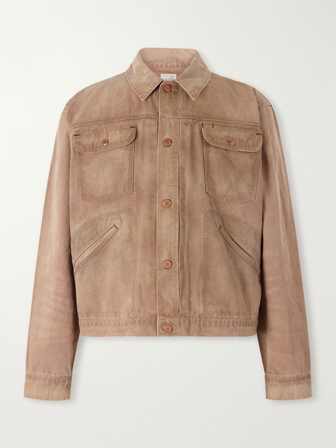 RRL - Cotton-Canvas Trucker Jacket - Red