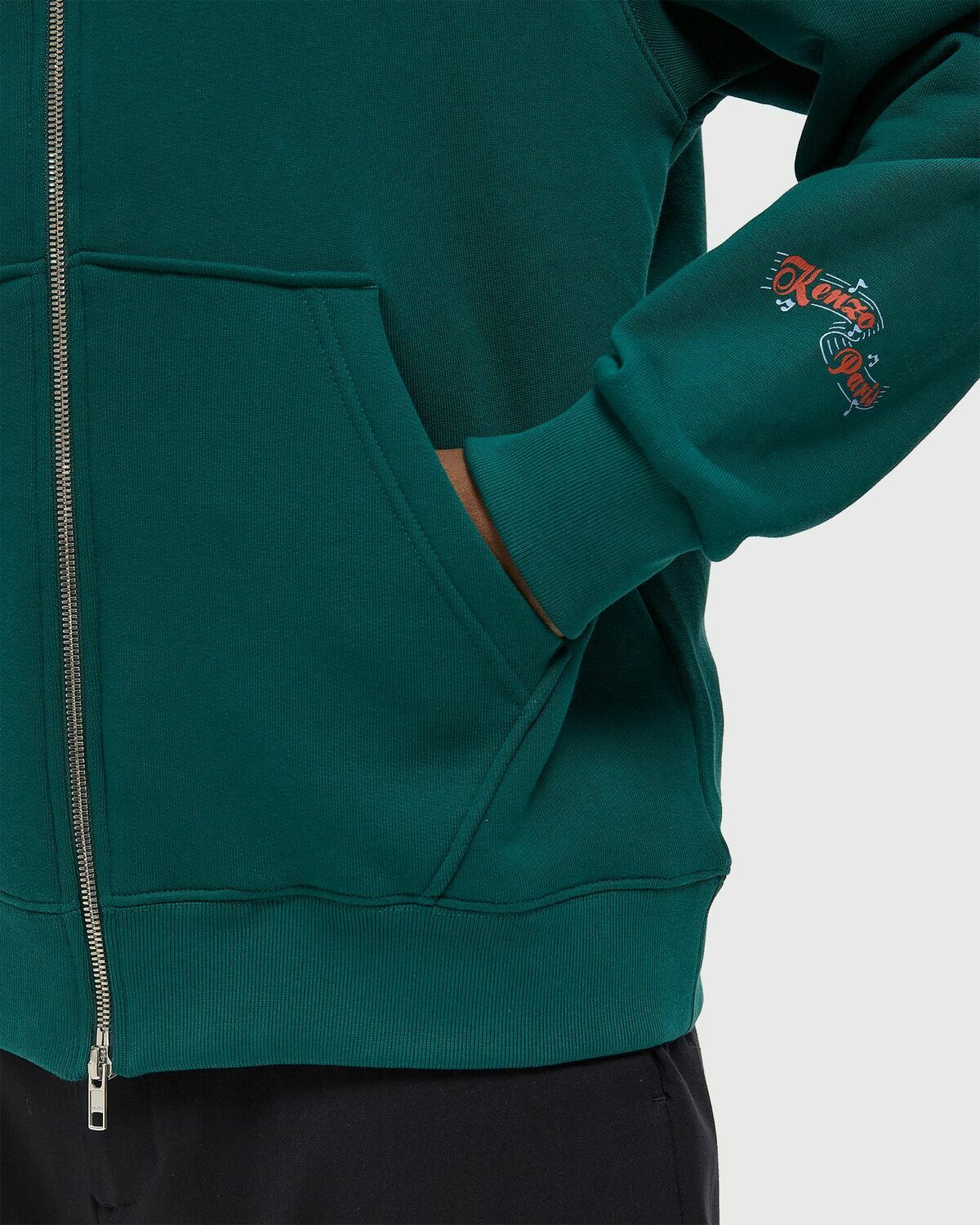 Kenzo ZIP UP HOODIE Green Mens Hoodies/Zipper