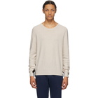 Maison Margiela Beige and Black Gauge 12 Split Sweater