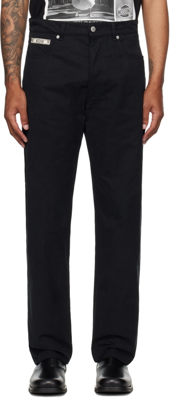 Photo: Moschino Black Moschino Tape Jeans