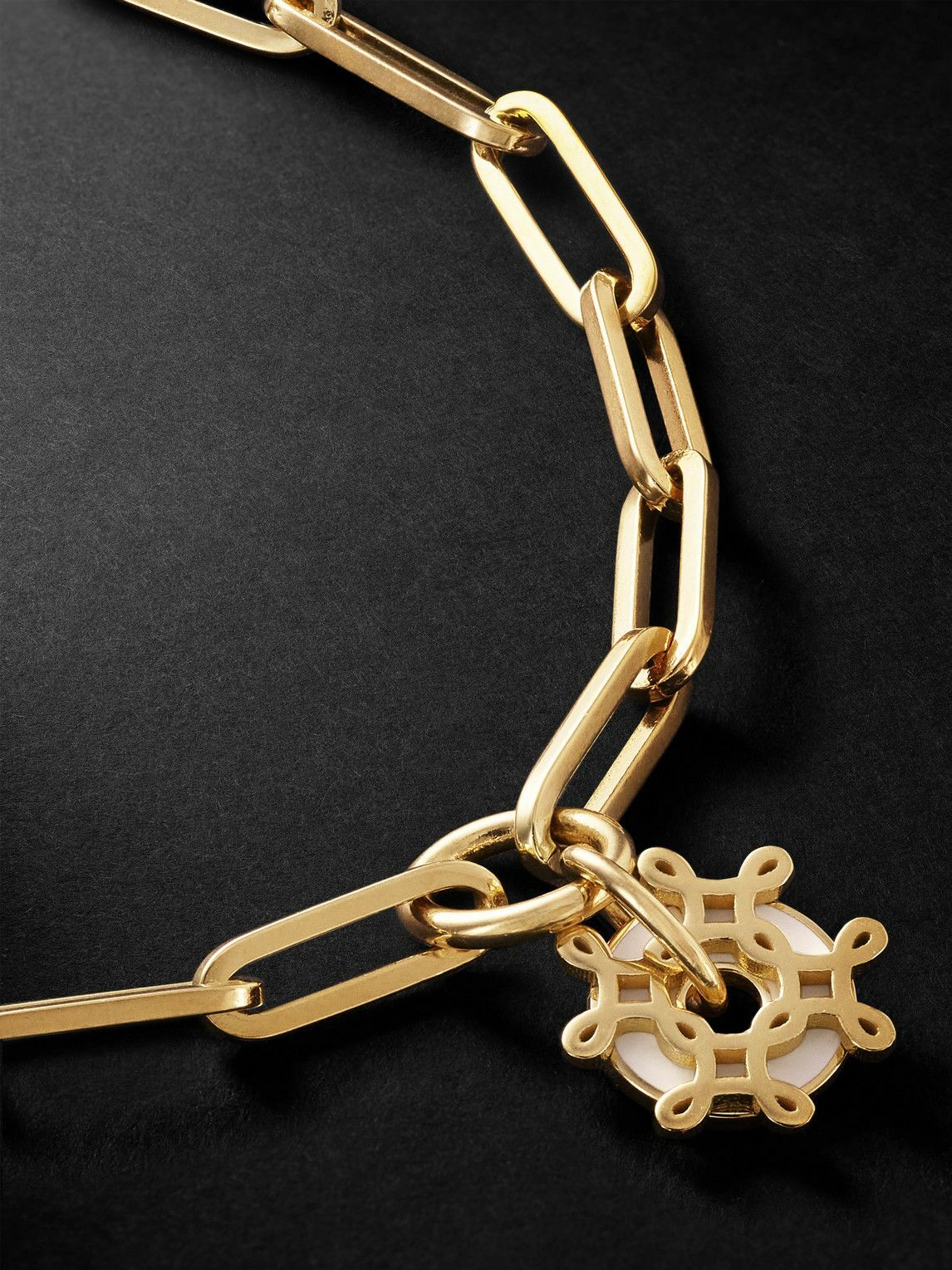 Foundrae - L'Eternelle Gold and Enamel Chain Bracelet