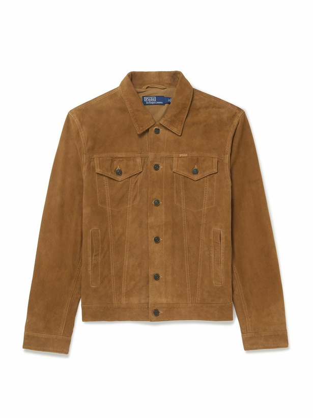 Photo: Polo Ralph Lauren - Suede Trucker Jacket - Brown