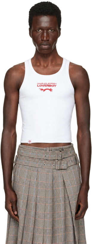 Photo: Charles Jeffrey LOVERBOY White Logo Tank Top
