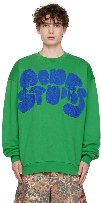 Photo: Acne Studios Green Bubble Sweatshirt