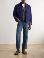 Human Made - Logo-Embroidered Cotton-Corduroy Jacket - Blue