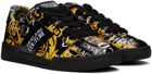 Versace Jeans Couture Black & Gold Brooklyn Sneakers