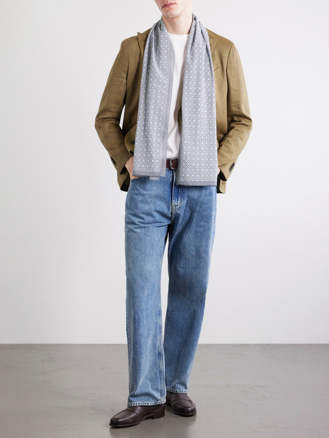 Anderson & Sheppard - Printed Cotton-Voile Scarf
