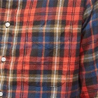 Gitman Vintage Men's Button Down Shaggy Check Shirt in Red