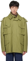 Recto Khaki French Vintage Military Canvas Jacket