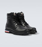 Moncler - Vancouver tricolored-sole leather boots