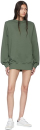 WARDROBE.NYC Green Cotton Sweatshirt