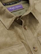 Ralph Lauren Purple label - Barron Suede Shirt Jacket - Brown