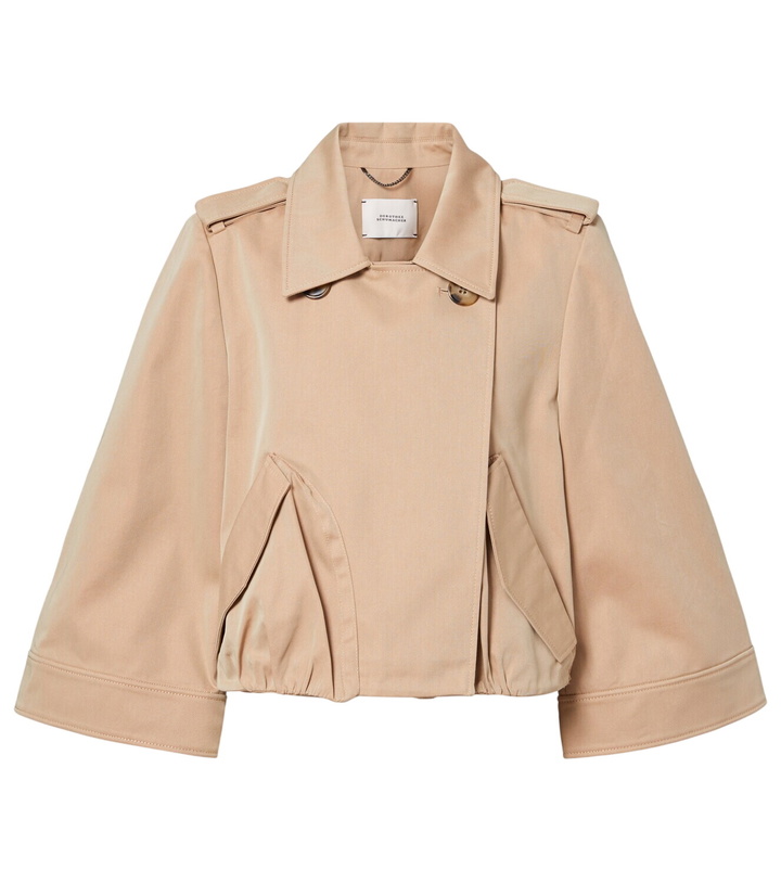 Photo: Dorothee Schumacher Luxury Layer cropped cotton-blend jacket