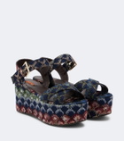 Missoni Julia lamé platform sandals