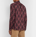 Isabel Marant - Tilako Linen-Jacquard Shirt - Burgundy