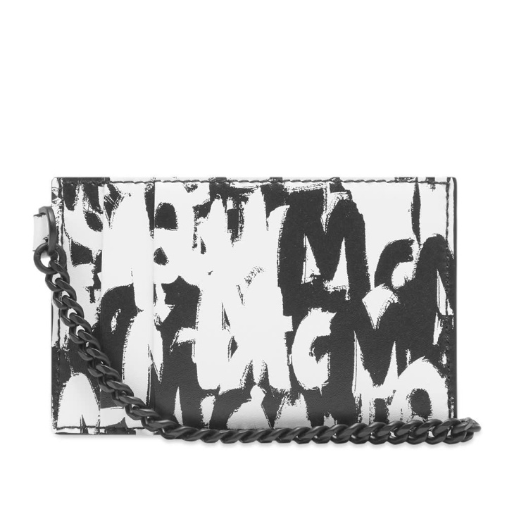 Photo: Alexander McQueen All Over Grafitti Logo Chain Card Holder