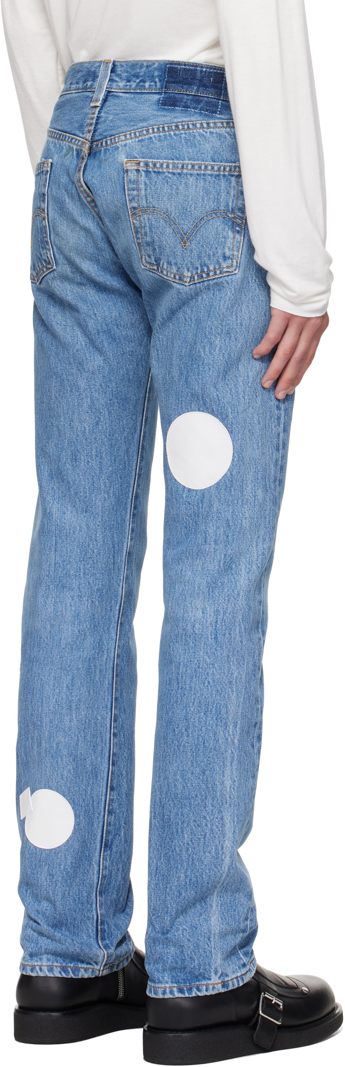 Stefan Cooke Blue Patch Jeans