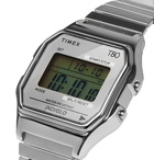 Timex - T80 34mm Stainless Steel Digital Watch - Green