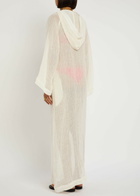 Lisa Marie Fernandez Linen-blend Maxi Beach Cape White