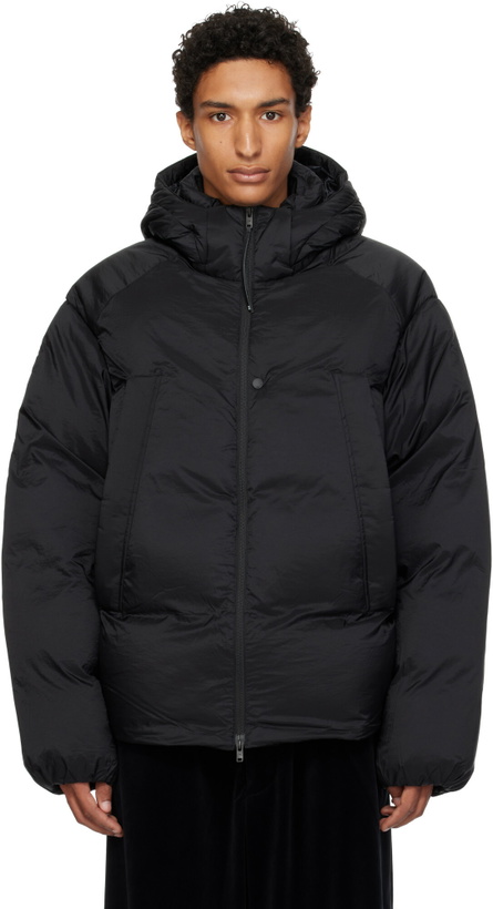 Photo: Y-3 Black Hooded Puffer Down Jacket