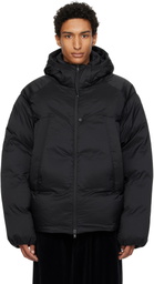 Y-3 Black Hooded Puffer Down Jacket