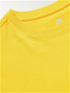 Nike - Sportswear Club Logo-Embroidered Cotton-Jersey T-Shirt - Yellow