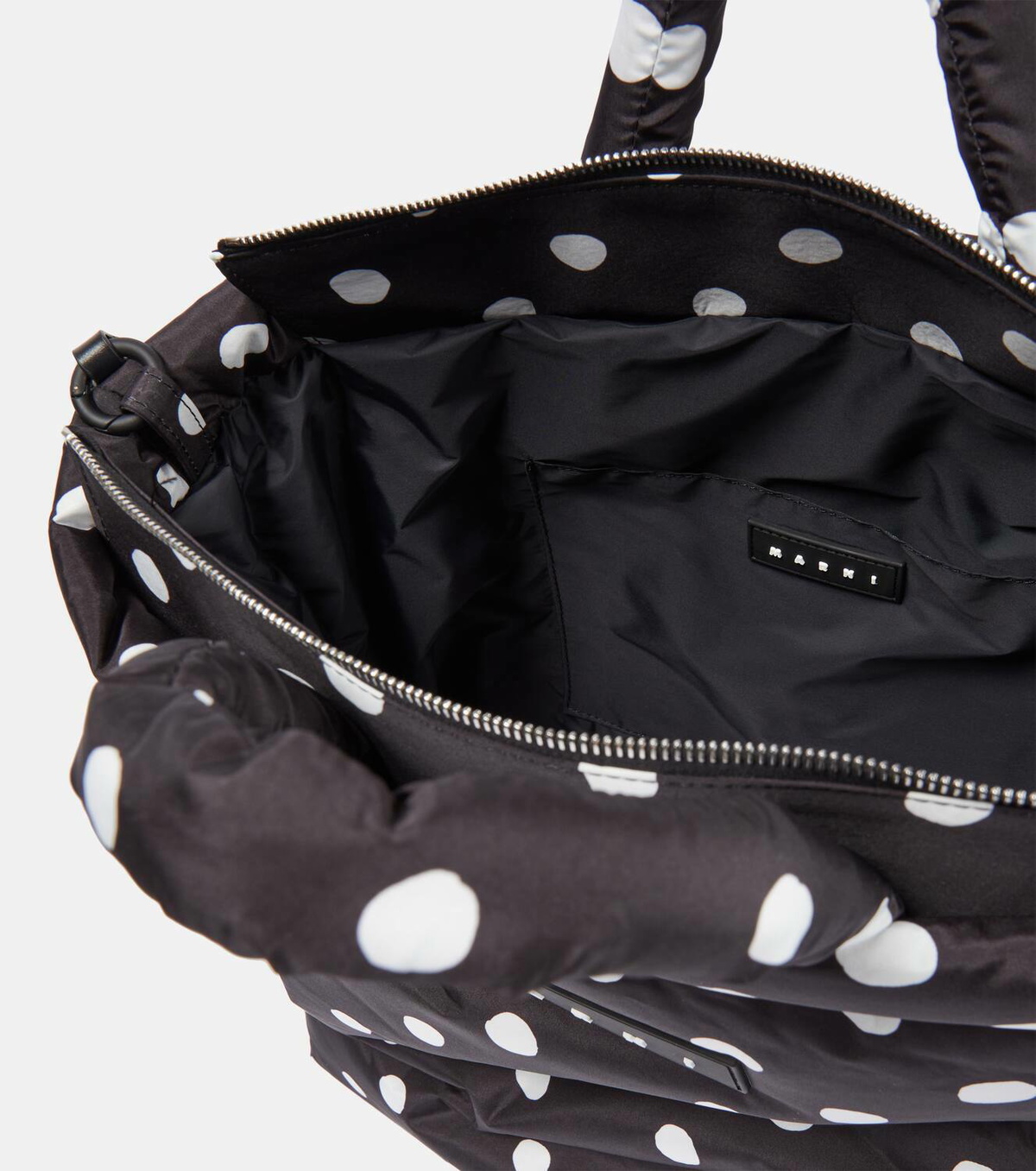 関税・送料込 MARNI Polka-dot print トートバッグ どんなコーデにも合う】送関込 MARNI ロゴ刺繍 トートバッグ