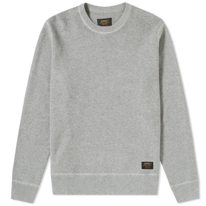 Photo: Carhartt Mason Waffle Sweat Grey