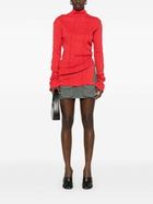 Jade Cropper Slit-Detail Knitted Top