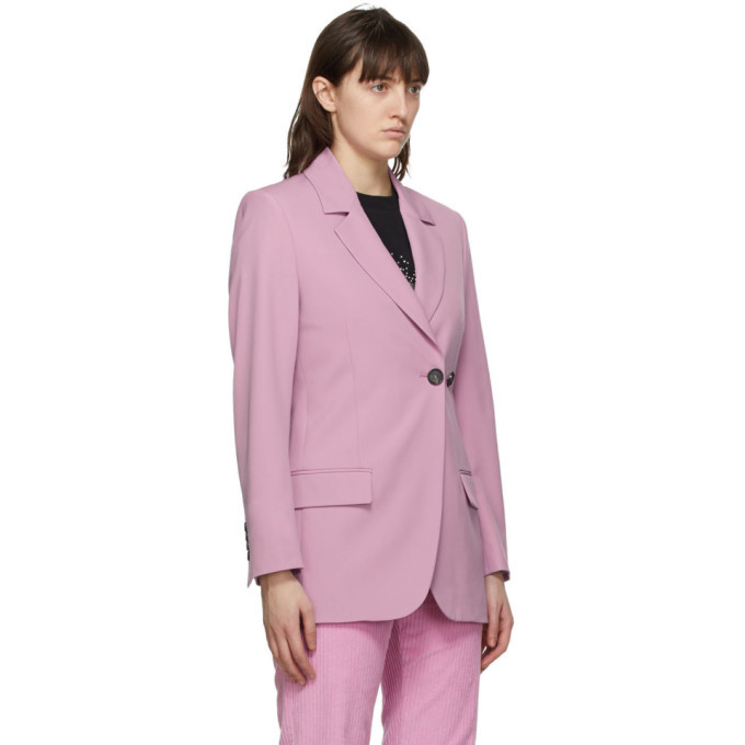 MSGM Pink Two-Button Blazer MSGM