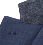 Canali - Navy Slim-Fit Mélange Wool Suit Jacket - Navy