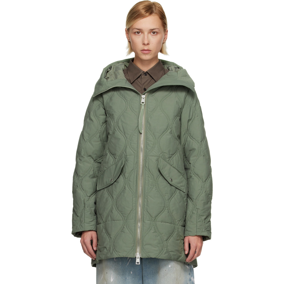 Canada Goose Green Alessia Down Coat