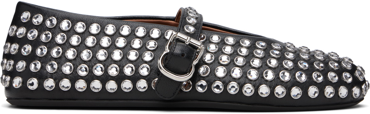Ballet Flats Strass Nappa Lambskin