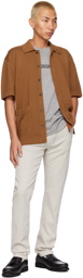 ZEGNA Brown Button Shirt