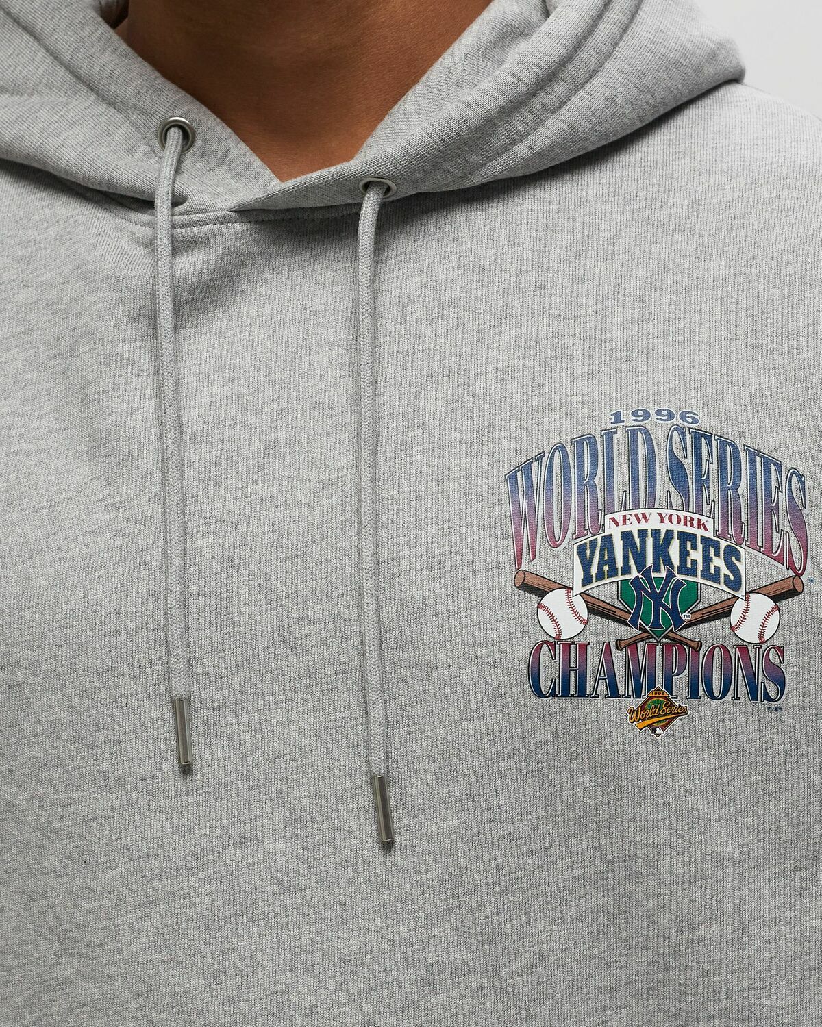 Fanatics Yankees Champs Hoodie Grey Mens Hoody