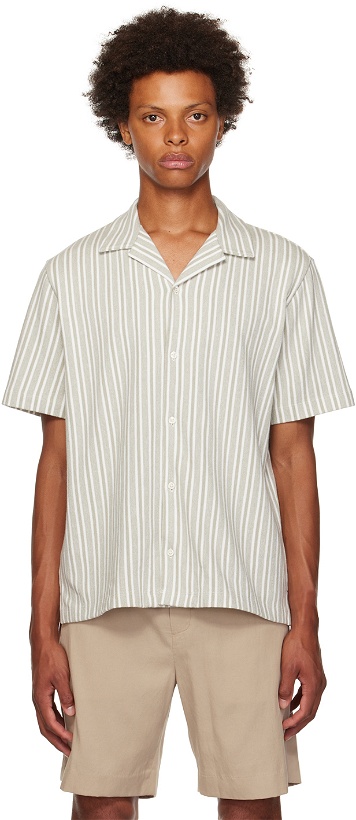 Photo: Vince Green & White Striped Shirt
