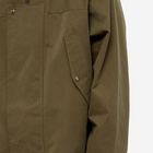 Uniform Bridge Men's Hooded Smock Jacket in Olive Green