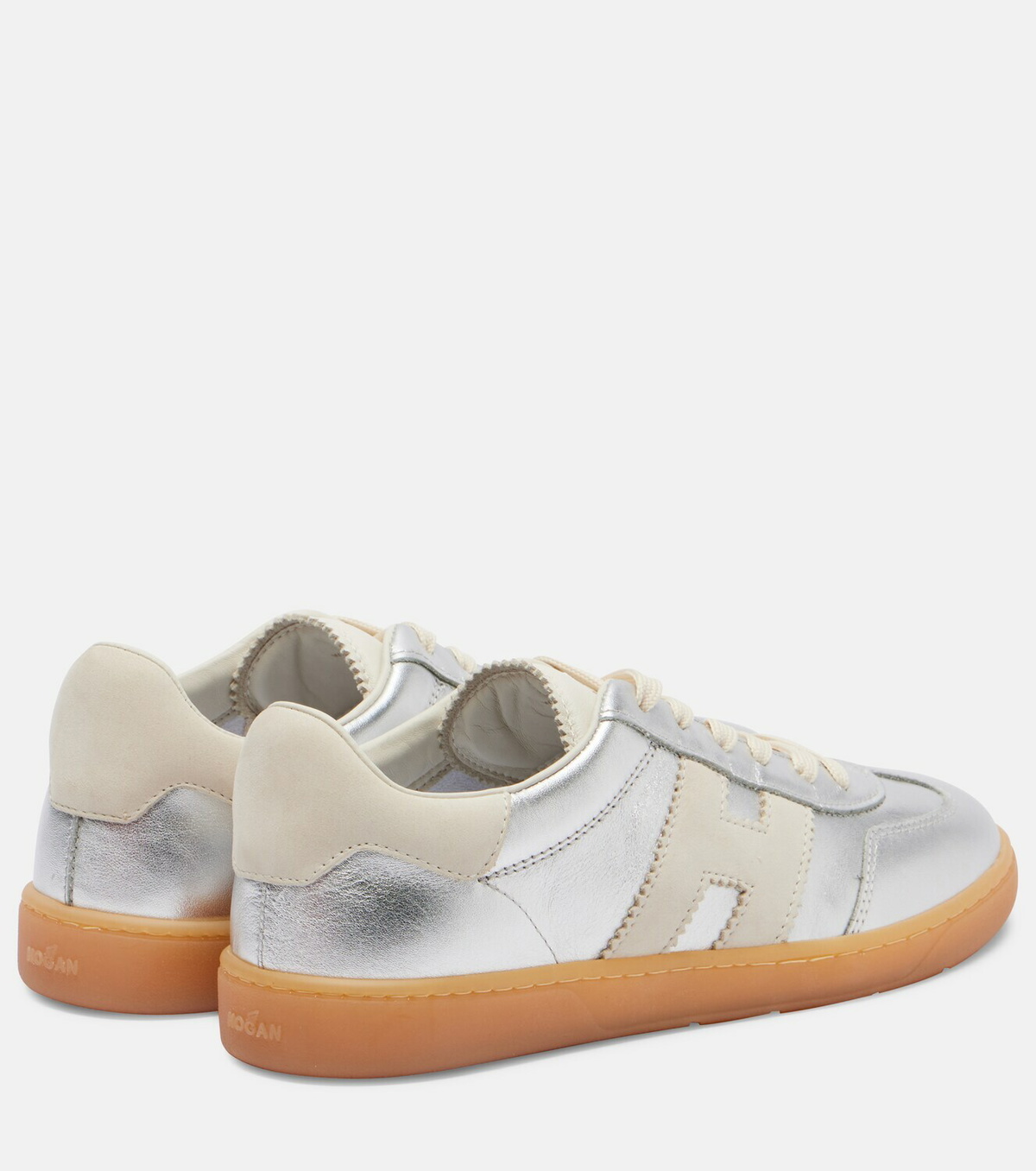 Hogan Cool metallic leather sneakers