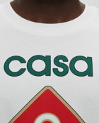 Casablanca Casa Sport Logo Screen Printed T Shirt White - Mens - Shortsleeves